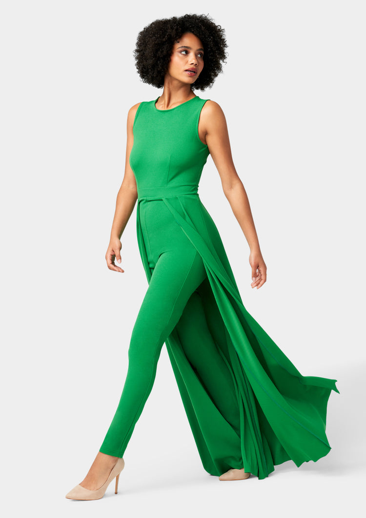 Jumpsuit with skirt sleeves hotsell