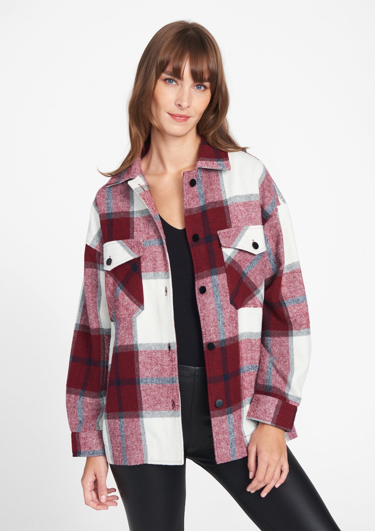 Tall Paula Plaid Jacket | Alloy Apparel