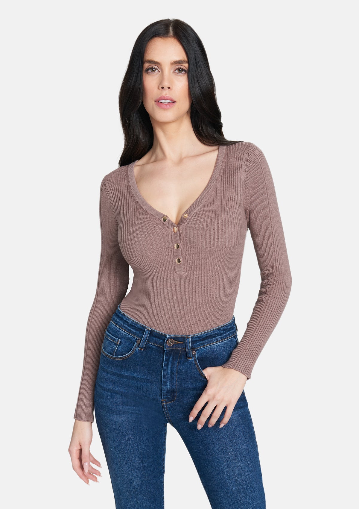 Long Sleeved Body - Taupe